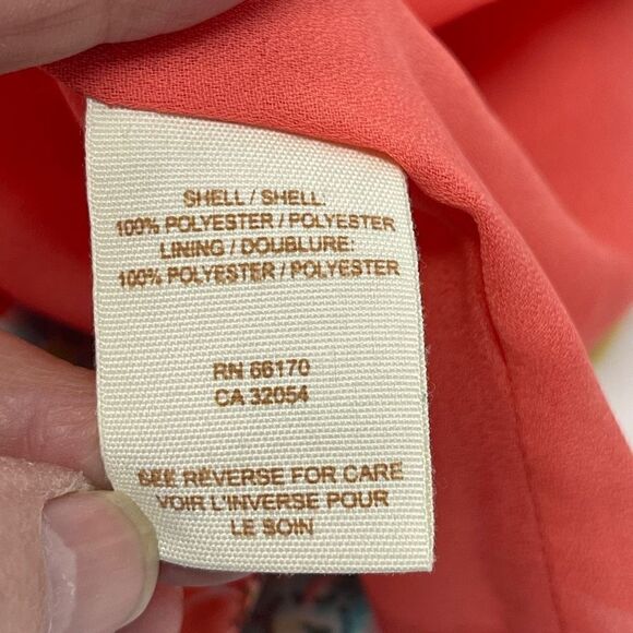 Free People Coral Floral Yoke Zip Back Summer Casual Floral Shorts 0 - Picture 4 of 5